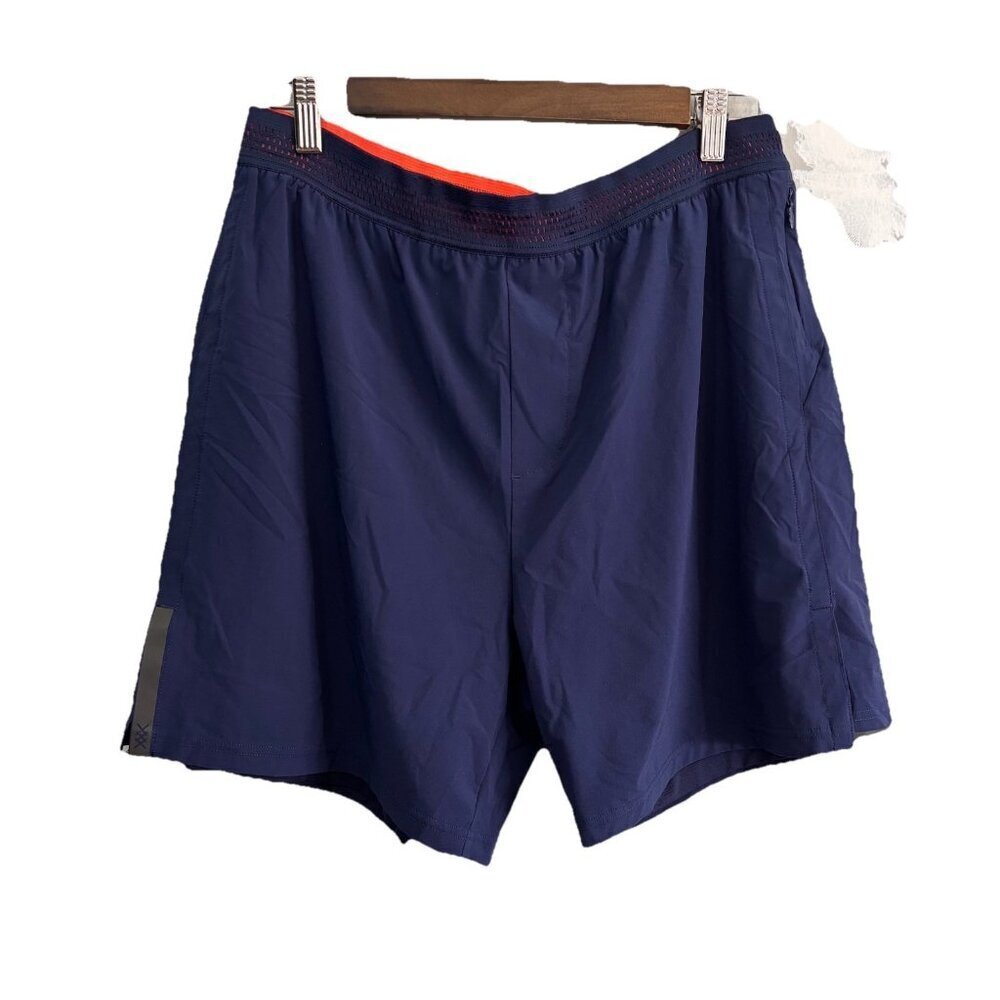 Rhone Swift Shorts Lined Elastic Waist Navy Blue Men Large